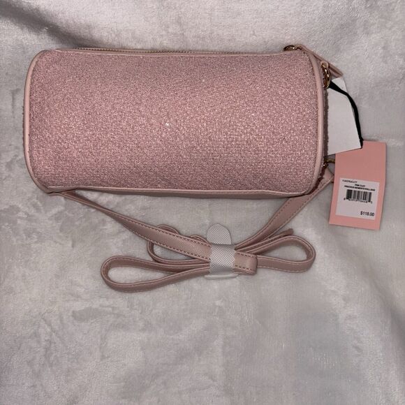 Juicy Couture Pink Clay Precious Moments Roll Bag Bow Mini Crossbody NWT - Picture 5 of 11
